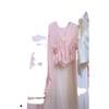 Conjunto de Moda Suave Estilo Francês para Início do Outono Top Rosa Saia de Renda Redutora de Idade Saia Estilo Hepburn Primavera e Outono de 2026
