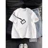 Camiseta Genial Estilo Americano para Hombre, Diseño de Nicho de Verano con Detalles de Remaches, Manga Corta Patchwork, Corte Holgado, Resistente, Top Único
