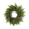 Corona de Navidad Nueva para Puerta Principal, Pared, Hogar, Fiesta, Decoración de Fiesta, Corona de Decoración Navideña de Ratán, Temu Transfronterizo