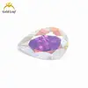 Venta al por mayor de fábrica moissanita de color forma especial gota de agua forma de pera piedra desnuda 1-3 quilates claridad VVS certificado código de cintura completo