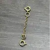 Cadena de Seguridad Hecha a Mano DIY Cadena de Seguro Cadena con Hebilla de Resorte Doble Cadena Acortadora Cadena de Extensión para Pulsera Collar con Hebilla de Resorte Doble