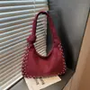 Bolso de axila retro con acabado mate para mujer, nuevo bolso de hombro de moda 2026, bolso tote pequeño versátil de moda