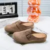 Sapatos Birkenstock 2026 Primavera/Verão Novos Mules Femininos Confortáveis e Modernos com Solado Grosso e Biqueira Fechada