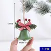 Decoración Navideña Estilo Amazon Transfronteriza Campana Trompeta Doble Colgante de Metal Decoraciones para Ventana Árbol de Navidad