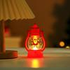 Nueva luz LED de Navidad portátil pequeña que emite luz lámpara de aceite luz nocturna Linterna Navidad pequeño regalo para niños regalo decoración