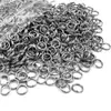 Anel Duplo de Aço Inoxidável 5-12mm Anel de Cavalo Acessórios para Joias DIY Anel de Chave Anel de Conexão para Joias Anel Duplo Anel Duplo
