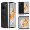Funda Protectora Plegable Adecuada para Huawei Mate X7/X6 Funda para Teléfono Huawei Mate X5 Costura de Piel de Ternera X3