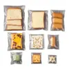 Bolsas Gruesas Esmeriladas para Galletas con Sellos Autoadhesivos, Bolsas de Alimentos para Empaquetar Repostería con Copos de Nieve, Material de Película Mate Compuesta Cp