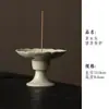 Queimador de Incenso Cerâmico com Cinzas de Planta, Suporte para Incenso, Queimador de Aromaterapia Estilo Chinês, Suporte para Velas, Ornamento de Mesa de Chá, Acessório de Incenso para Cerimônia do Chá, Decoração Inspirada em Zen