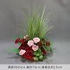 Novo casamento auditório flecha vaso de flores flor arte simulação pendurado flor estrada flor canto flor grande vermelho chinês adereços