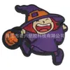 Parches de Halloween de PVC de goma blanda transfronterizos, accesorios de muñeca plana, decoraciones para llaveros, componentes de adorno para bricolaje