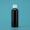Botellas de Plástico Transparentes con Tapa abatible en stock 30 50 100ml Flexibles para Loción Cosmética Botellas Dispensadoras con Tapa de Mariposa