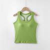 Chaleco, Camisola, Hilo en forma de I, Cinturón de Primavera, Almohadilla para el Pecho, Top de Verano de una Pieza, Sin Mangas, Ropa Exterior, Mujeres Deportivas y de Ocio