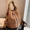 Bolsa de Lona Simples Estilo Coreano para Mulheres 2026 Moda Casual Elegante Bolsa Saco Versátil para Estudante Bolsa de Ombro Transversal