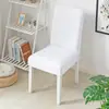 Funda Avanzada Sense Sencilla Moderna para Silla de Comedor Funda para Silla de Comedor de Hogar y Restaurante Poliéster Color Sólido Media Cubierta Funda Elástica para Silla