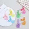 Nuevo Colgante Llavero Campana Corazón Acrílico Transfronterizo Decoración de Empaque de Bolso Femenino Colgador de Llavero de Coche Regalo