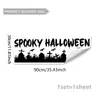Pegatinas para Ventana Temáticas de Halloween con Diseños Creativos en Inglés para Decoraciones Festivas de Tiendas y Hogares, Pegatinas de Vidrio Visibles por Ambos Lados