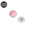 Joyería de Piercing Casual de Aleación de Titanio G23 Diente Interno de 0.9 mm Ola Ópalo Accesorios DIY Uñas Incrustadas Accesorios para Pendientes