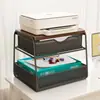 Suporte de Armazenamento para Impressora de Mesa, Copiadora Pequena Doméstica, Organizador Multifuncional de Arquivos