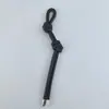 Llavero de Cuerda Trenzada de Cuero PU Avanzado Colgante Creativo Versátil para Bolsa Accesorios de Colgante de Cadena Tejidos a Mano DIY