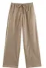 Moda europea y americana transfronteriza para mujer AliExpress INS de venta caliente pantalones casuales elegantes de cintura elástica de pierna ancha