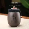 Latas de Té de Arena Púrpura Zhu Ni Pequeñas Portátiles Chinas Selladas a Prueba de Humedad para Almacenamiento Doméstico de Té Pu'er Blanco para Regalo Al por Mayor