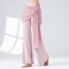 Pantalones de Danza Clásica para Mujer, Estilo Nuevo, Malla Fluida, Ligeramente Acampanados, Cintura Elástica, Pantalones de Yoga Casuales, Ropa de Práctica de Danza China