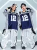 Ropa Hip-Hop para Niños Marca de Moda Danza Urbana Moda Infantil Sudadera Hiphop para Niños Conjunto de Pantalones Casuales Ropa de Presentación para Niñas Otoño
