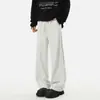 Pantalones de chándal de moda estilo cool para hombre, Pantalones rectos regulares de verano, Pantalones deportivos casuales holgados, Pantalones largos versátiles de moda