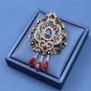 Creativo Nuevo Broche de Accesorios de Ropa Versátil Vintage Barroco Ramillete Hebilla para Bufanda Atmosférica para Mujer Joyería Transfronteriza