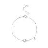 Pulseira de Prata Esterlina S925 Banhada a Ouro 18K Formato de Ferradura da Sorte Zircônia Pequeno Diamante em Forma de U Exquisite Pequena Pulseira Versátil