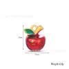Colgante de Fruta de Dibujos Animados con Goteo de Aceite de Acero Inoxidable - Berenjena Papaya Manzana Piña Plátano Caqui DIY Collar Pulsera