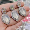 Colgante de Hielo de Jade de Alta Calidad al por Mayor, Collar con Colgante de Huevo de Paloma de Jade Natural con Cadena de Plata 925, Mismo Estilo que en Xiaohongshu