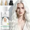 Shampoo fixador de cor em inglês de 120ML, volume pequeno, OEM personalizado, para remover cabelos amarelados e grisalhos/brancos, protege o cabelo e o deixa rosa