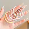 Cintas Elásticas Pequeñas Finas de Color Caramelo para el Cabello de Niñas Alta Elasticidad Bandas de Goma Duraderas Accesorios para el Cabello