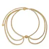 Europa y Estados Unidos joyería transfronteriza sexy Joker multicapa punk metal Disco de girasol cadena para la cintura traje de mujer al por mayor en stock