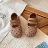 Zapatos de niña estilo Birkenstock con suela blanda, colección primavera/verano 2026, zapatos para niños, zapatos pequeños de piel para bebé niña, zapatos de princesa para niña pequeña