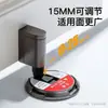 Sin perforaciones a prueba de viento no magnético succión puerta de baño trasera anti-colisión mecánica succión de puerta ajustable fuerte puerta toque largo