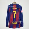 2526 Temporada Camisa do Liverpool Barcelona Real Madrid Manchester United Yamal C. Ronaldo Wiles Manga Longa Jogador Uniforme de Futebol