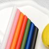 Fabricante Personalizado Pla Pajitas Desechables Coloridas Biodegradables Grado Alimenticio Empaquetadas Individualmente Pajitas para Café Leche Té