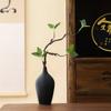 Adorno de Jarrón Pequeño Negro Retro Inspirado en Zen, Arreglo Floral Hidropónico Cerámico Estilo Chino para Mesa de Sala de Estar, Decoración de Ramo de Flores Secas