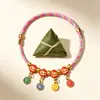 Pulseira de Corda Colorida do Festival do Barco Dragão Corda Vermelha Tecida à Mão Infantil Bebê Pequeno Zongzi Corda de Mão Presente de Lote Festival de Maio