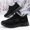 Zapatos de Algodón Transfronterizos Invierno Zapatos de Hombre para Hombres de Mediana Edad y Ancianos Zapatos de Tela de Pekín Zapatos Cálidos Gruesos con Forro Polar para Hombre Zapatos de Hombre para Ancianos