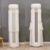 Modelo nuevo, no es necesario quitar la cubierta del aire acondicionado al encenderlo, funda de tela decorativa universal cilíndrica vertical para polvo de aire acondicionado