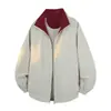 Chaqueta Deportiva Básica de Moda Otoño 2026 para Hombre, Cuello Alto, Ligera, Contraste de Color, Corteholgado, Abrigo Corto Casual