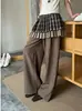 Nuevo en 8.3: Falda plisada de doble capa INSS con empalme en el panel trasero, falda-pantalón casual de capas retro de otoño para mujer 50853