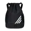 Bolsa de baloncesto de bolsillo con cordón para el hombro, bolsa de entrenamiento de fútbol, bolsa de baloncesto de tela Oxford, bolsa de publicidad para clubes, venta al por mayor