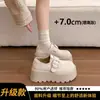 Zapatos de plataforma retro estilo francés para mujer, nueva colección primavera/otoño 2026, versátiles con vestidos, zapatos Mary Jane de suela suave