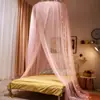 Mosquitero de piso con forma de cúpula, cobertura completa, nuevo modelo 2026, no necesita soporte, para dormitorio del hogar, no requiere instalación, montado en el techo, estilo princesa de palacio