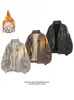 Chaqueta estilo americano, forrada de polar, blanca, talla grande, engrosada, 2026 HJ26687, tallas M-5X, HM26864 - Especial P54